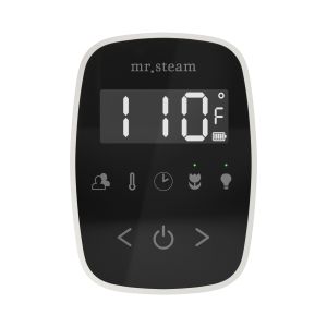 TFBKWH - Mr Steam TempoFlex Steam Shower Control and Steamhead in Black White