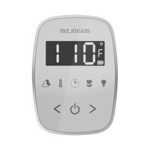 TFWHBL - Mr Steam TempoFlex Steam Shower Control and Steamhead in White Brilliant Black