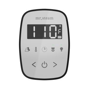 TFWHBN - Mr Steam TempoFlex Steam Shower Control and Steamhead in White Brushed Nickel