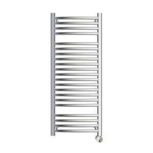 W236 13-Bar Wall Mounted Electric Towel Warmer with Digital Timer in Polished Chrome
