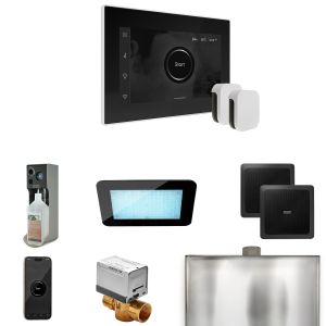 XDRM2BKXWH - Mr Steam XDream Max Steam Shower Control Package with iSteamX Control and Steamhead in Black White