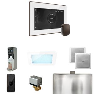 XDRM2WHOB - Mr Steam XDream Steam Shower Ctrl Pkg w/iSteamX Control and Steamhead in White OilRubBronze