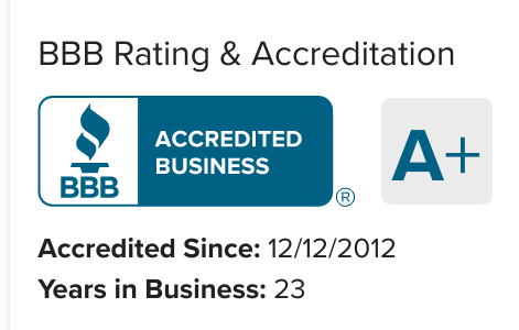 5 Star BBB Rating