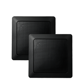 Square Black Music Speakers