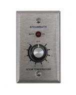 Amerec IT1 Thermostat for 1 room installation w/ 3/4" Chrome steam heads.