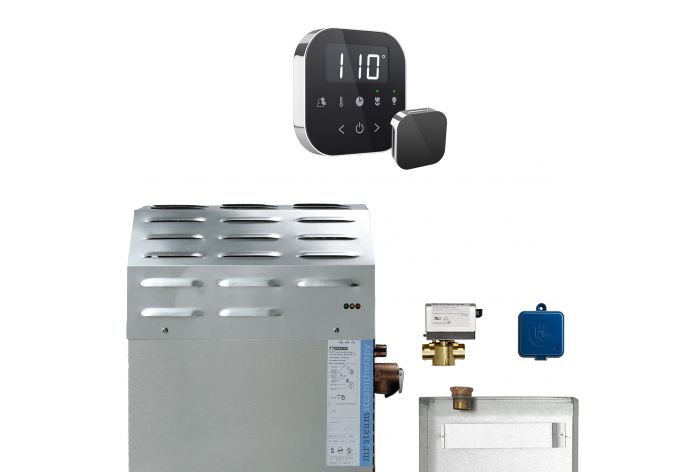 Mr Steam 12kW Steam Bath Generator with AButler1B Package in Polished Chrome