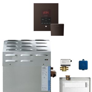 Mr Steam MS Super1EC1 - 10kW Steam Bath Generator with MSButler1SQ Package in Oil Rubbed Bronze