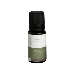 Evergreen Essential Oil 10ml bottle for use with Steam Head and Towel Warmer wells