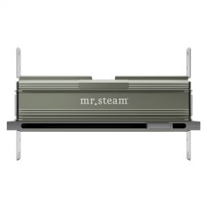 104480BL - Mr Steam Linear 16 in. W. Steamhead with AromaTherapy Reservoir in Brilliant Black