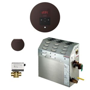 Mr Steam MS 150EC1 - 6kW Steam Bath Generator with iTempo AutoFlush Round Package in Brushed Nickel
