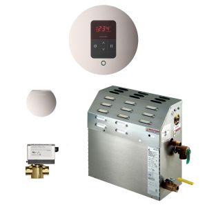 Mr Steam MS 150EC1 - 6kW Steam Bath Generator with iTempo AutoFlush Round Package in Polished Chrome