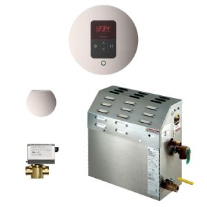 Mr Steam MS 150EC1 - 6kW Steam Bath Generator with iTempo AutoFlush Square Package in Polished Nickel