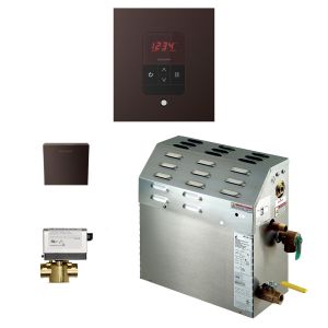 Mr Steam MS 150EC1 - 6kW Steam Bath Generator with iTempo AutoFlush Square Package in Brushed Nickel