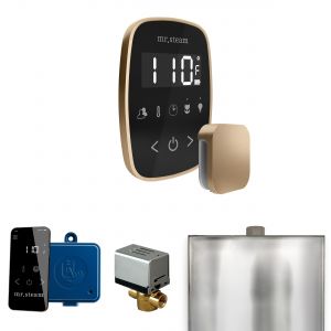 BFBKBB - Mr Steam ButlerFlex Steam Shower Ctrl Pkg w/TempoFlex Control and Steamhead in Black Brushed Bronze