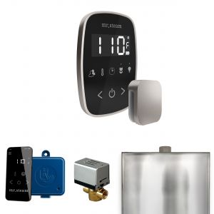 BFBKBN - Mr Steam ButlerFlex Steam Shower Ctrl Pkg w/TempoFlex Control and Steamhead in Black Brushed Nickel