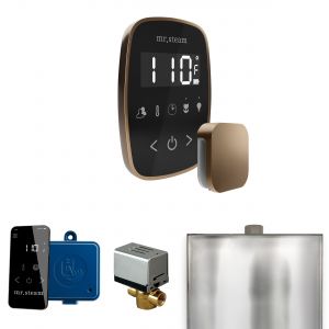 BFBKNB - Mr Steam ButlerFlex Steam Shower Ctrl Pkg w/TempoFlex Control and Steamhead in Black Nouveau Bronze