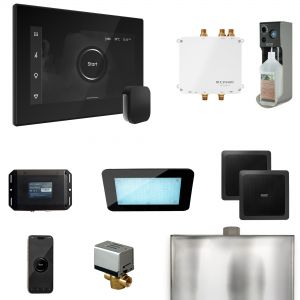 BLS1-BKMB - Mr Steam Bliss Steam Shower Ctrl Pkg w/iSteamX Control and Steamhead in Black Matte Black