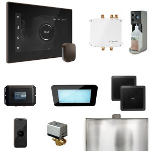 BLS1-BKOB - Mr Steam Bliss Steam Shower Ctrl Pkg w/iSteamX Control and Steamhead in Black OilRubBronze