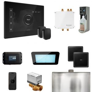 BLS1-BKXMB - Mr Steam Bliss Max Steam Shower Ctrl Pkg w/iSteamX Control and Steamhead in Black Matte Black