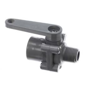 AMEREC VALVE; SHUTOFF; ASX; MANUAL 1/2" NPT; PLASTIC 