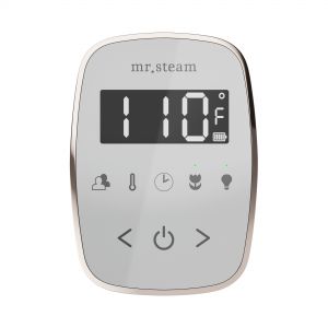 TFWHPG - Mr Steam TempoFlex Steam Shower Control and Steamhead in White Polished Gold