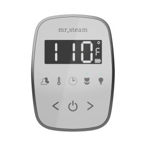 TFWHSB - Mr Steam TempoFlex Steam Shower Control and Steamhead in White Satin Brass