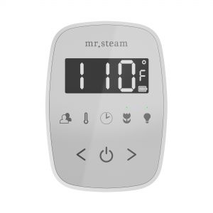 TFWHST - Mr Steam TempoFlex Steam Shower Control and Steamhead in White Satin Steel