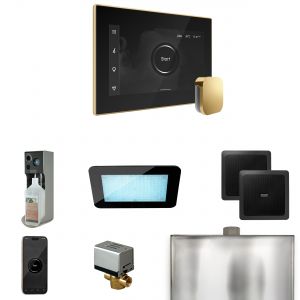 XDRM2BKPB - Mr Steam XDream Steam Shower Ctrl Pkg w/iSteamX Control and Steamhead in Black Polished Brass