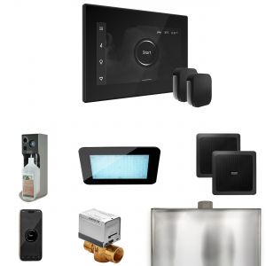 XDRM2BKXMB - Mr Steam XDream Max Steam Shower Ctrl Pkg w/iSteamX Control and Steamhead in Black Matte Black