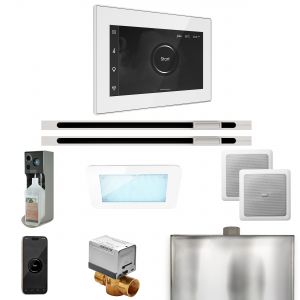 XDRM2WHXLWH - Mr Steam XDream Max Steam Shower Control Package with iSteamX Control and Linear Steamhead in White